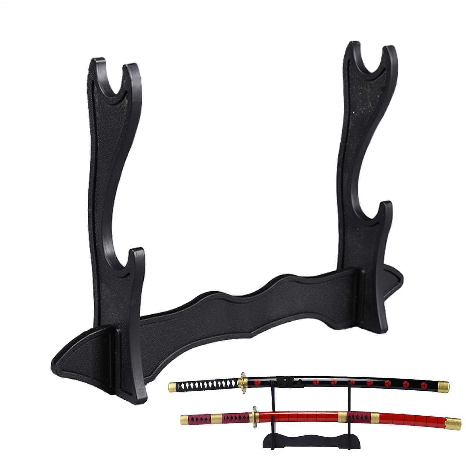 Stand  Double Tier Katana Stand, NonSlip Presentation, Organizer  Stylish Two Tier Holder for Katana Sabre Presentation and Table or A