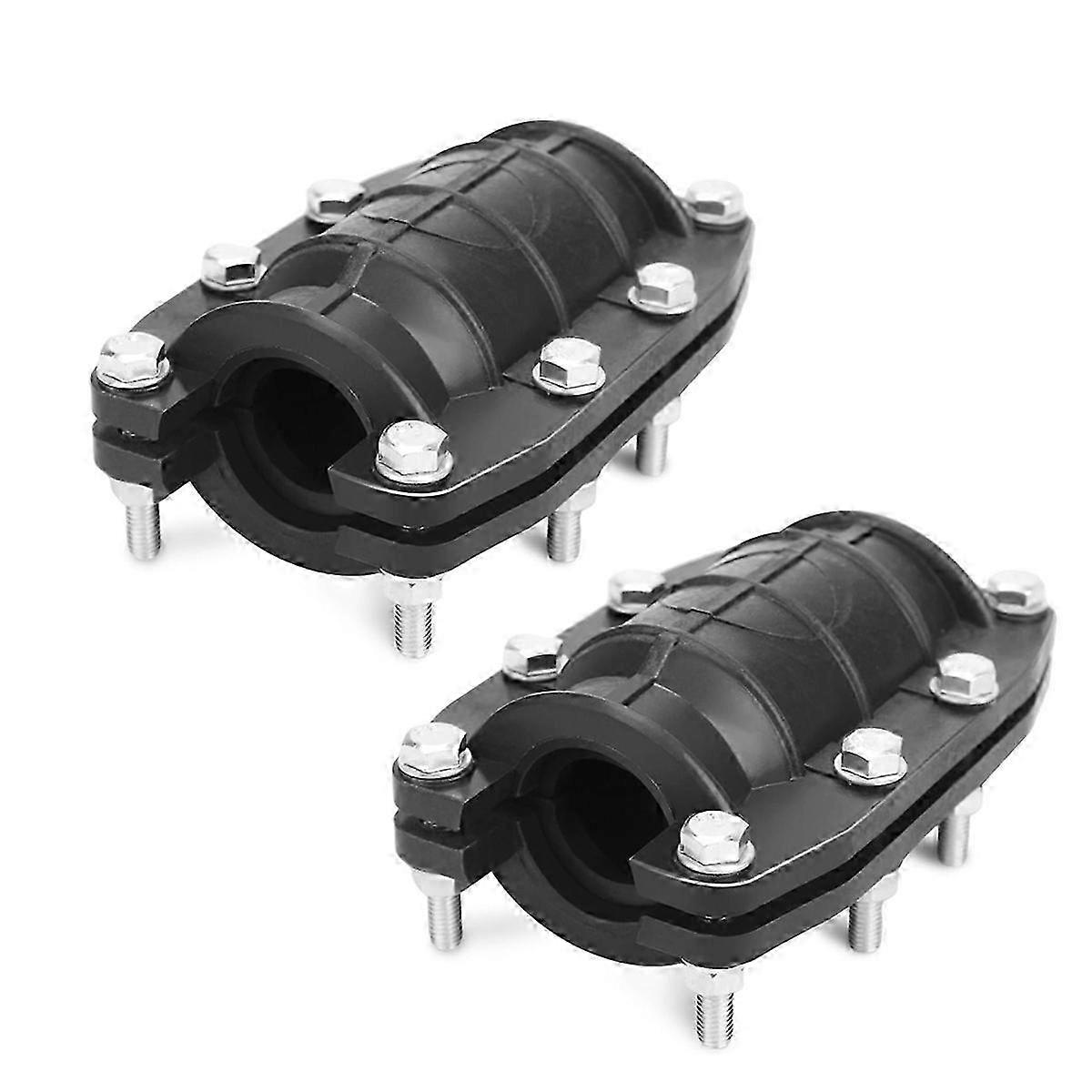 1-Zoll-Rohrreparaturschelle - Notfallset für Kunststoff- und Metallrohre (24-26 mm) - 2er-Pack Befestigungen