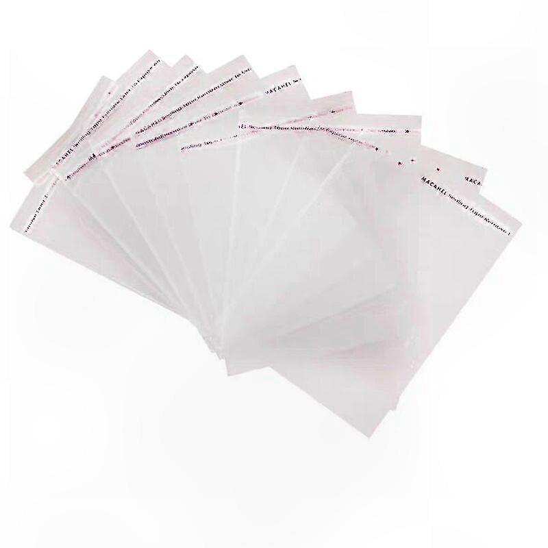 Sacchetti in polipropilene trasparente con chiusura autoadesiva, 10 x 15 cm, confezione da 100, ideali per caramelle e piccoli alimenti