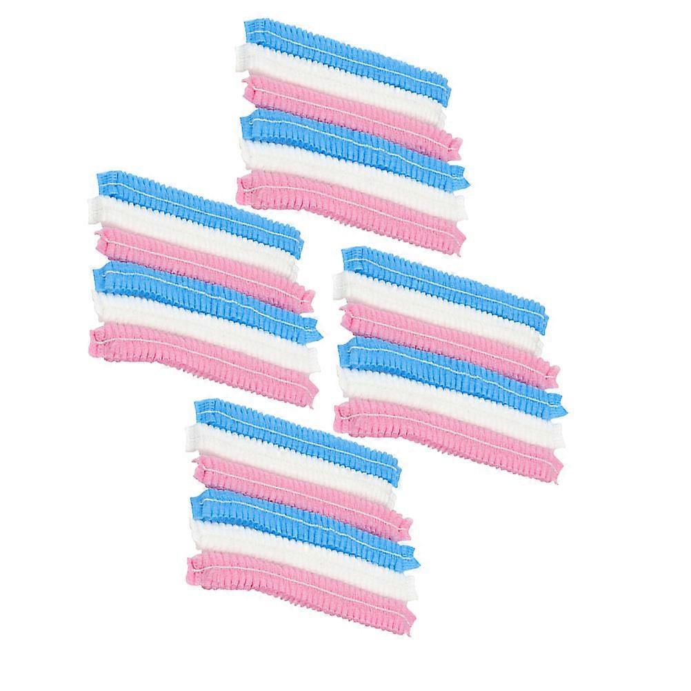 Beauty Salon Hat Disposable Caps for Dust-Free Workshop Assorted Color with Compression Design 300Pack