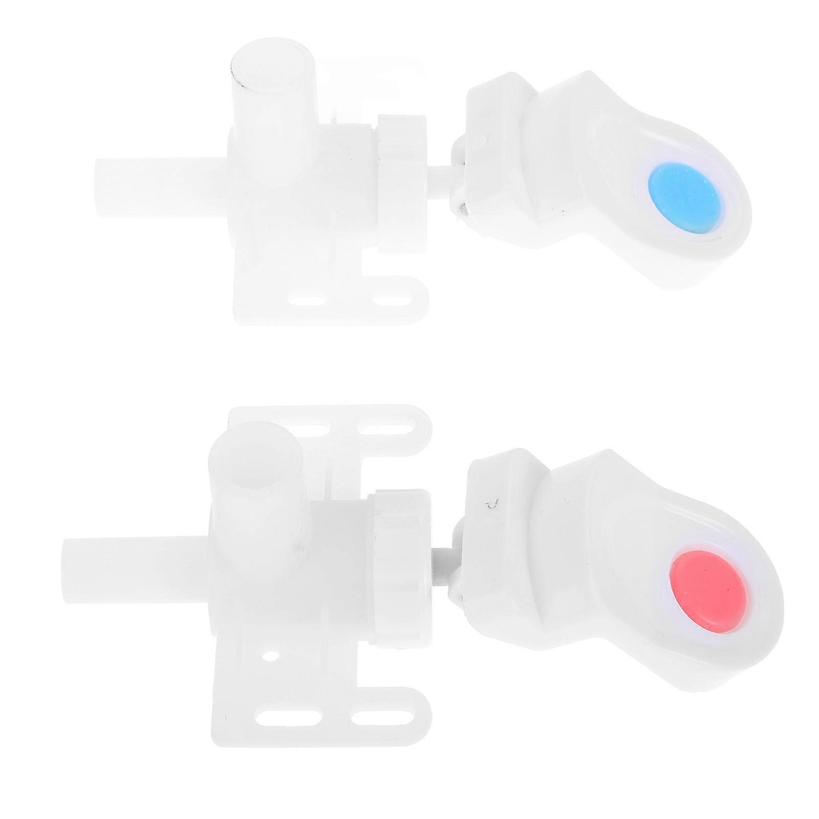 Water Cooler Faucet Press Type for Beverage Bucket Dispensers Plastic Material Hot and Cold Water Dispensing 2Pcs