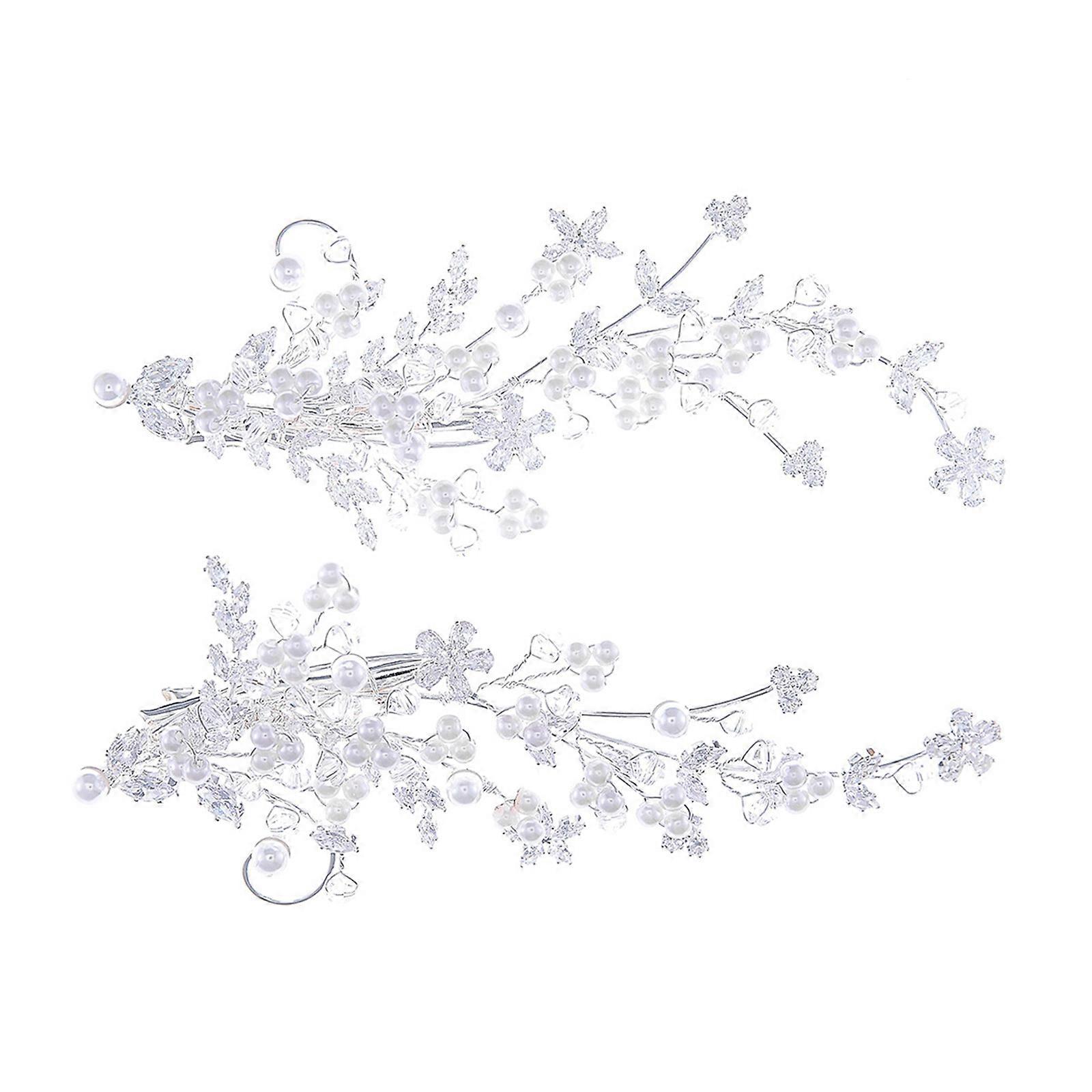Shimmering Pearls Accented Hair Accessory Gentle On Scalp Suitable For Special Event Or Everyday Wear Multicolor