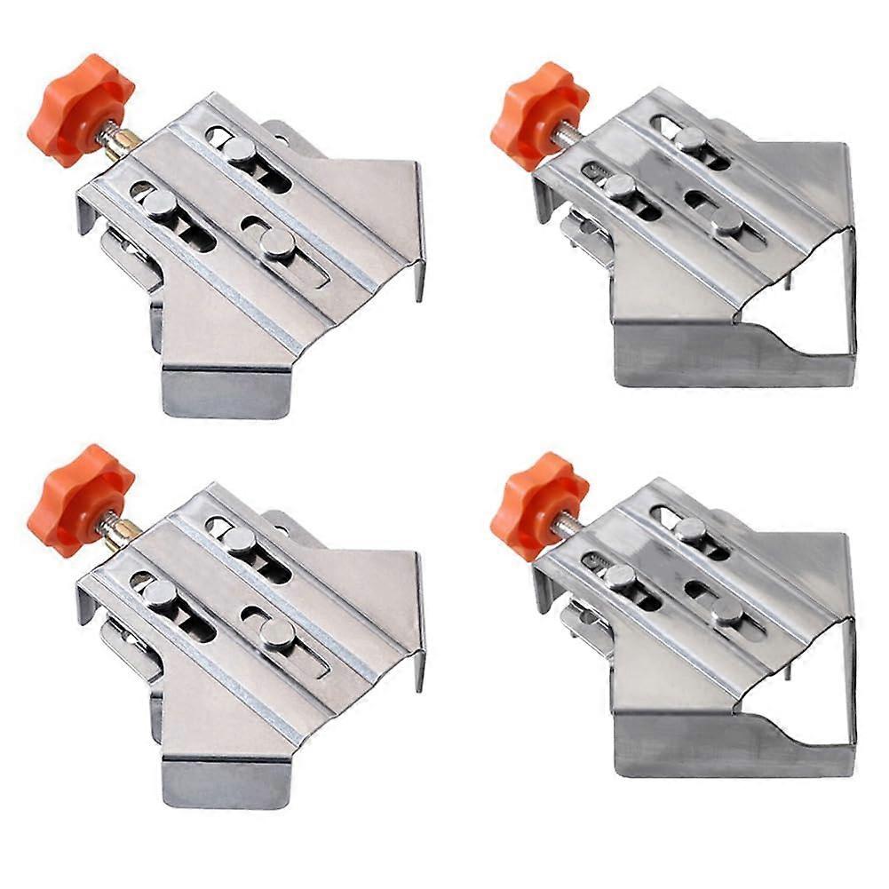 90 Degree Right Angle Clamp Set - 4PCS Corner Clamps for Woodworking, Panel Holder, Carpenter Tool, Durable Positioning Jigs