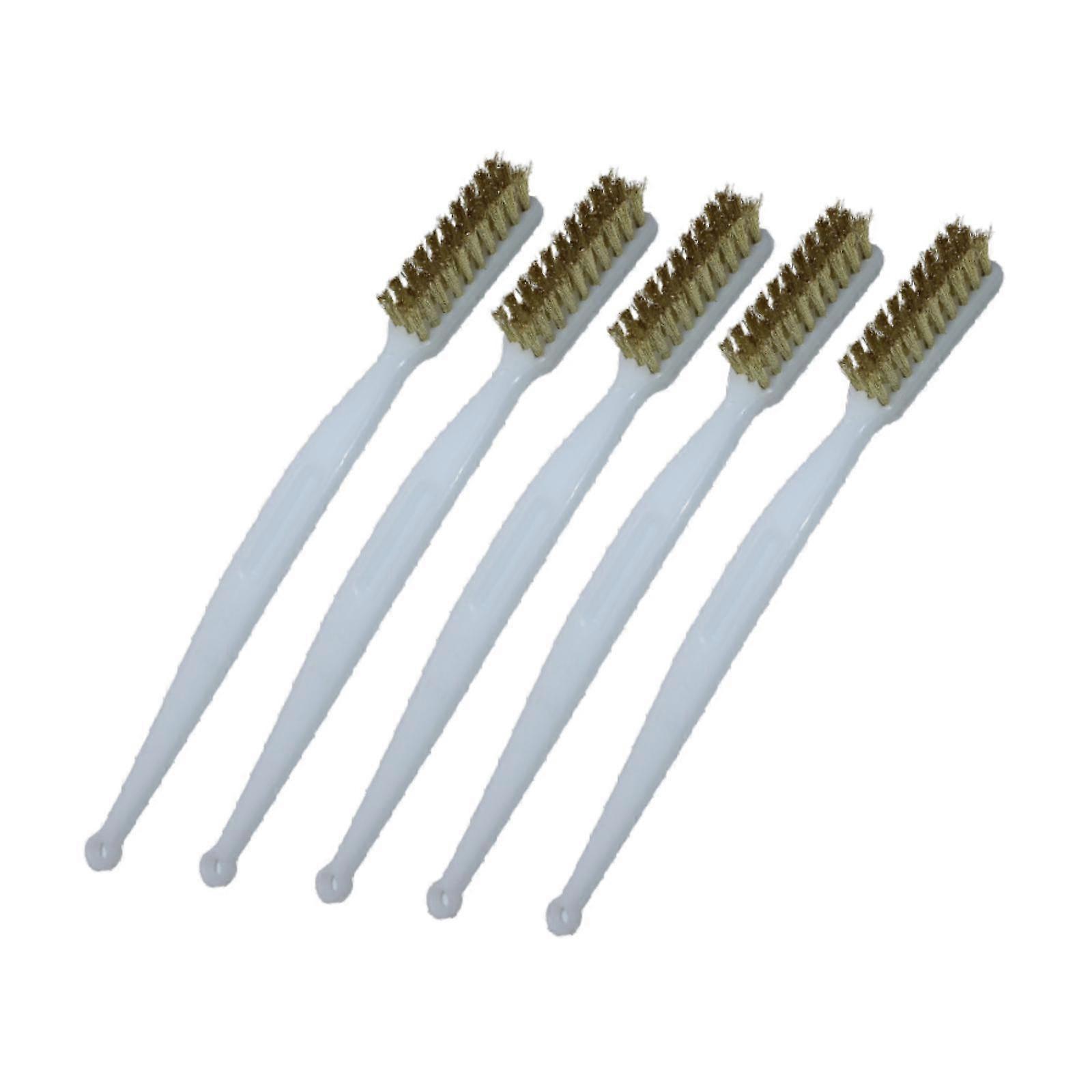 5 Wire Scratch Brushes,Rust Removal Tool Wires Bristles Wire Brush Set Cleaning