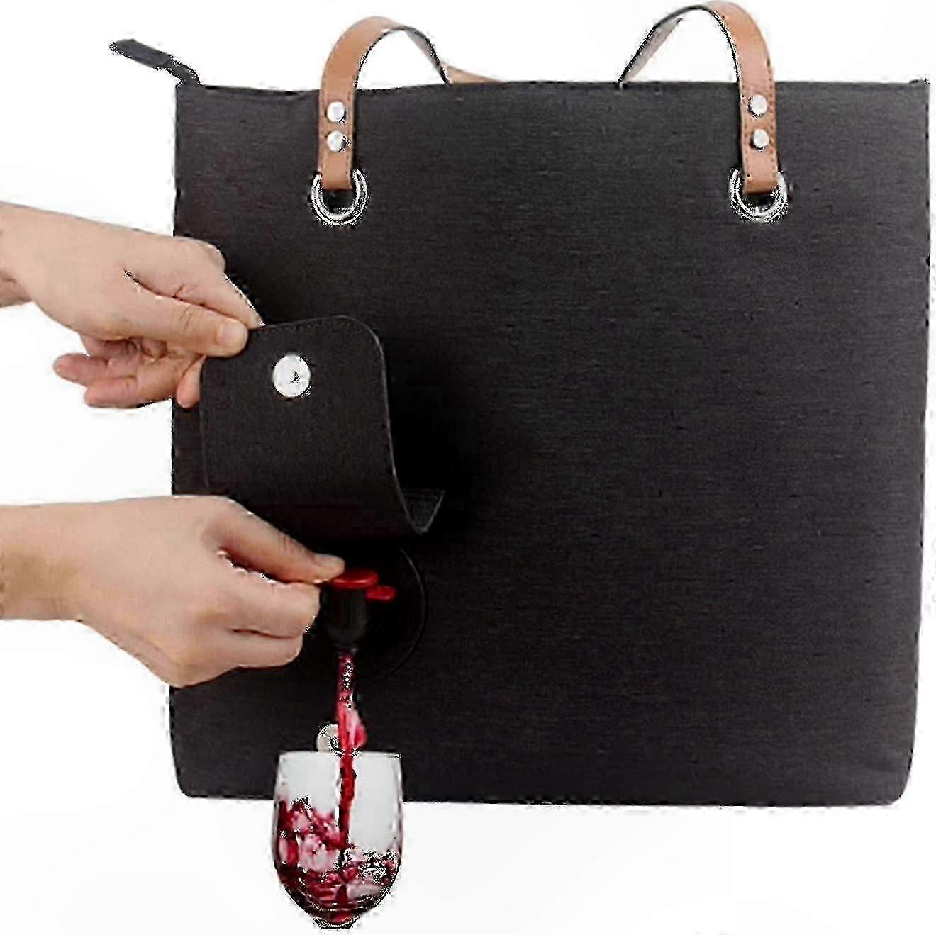 Portable Wine Carrier with Beverage Dispenser 2024 Model