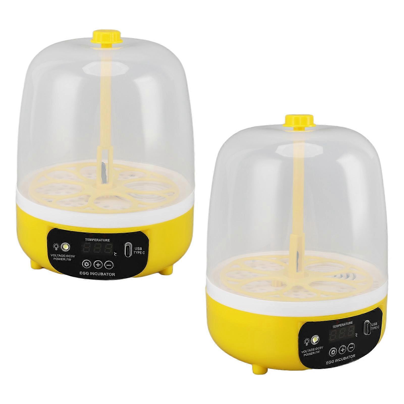 4 Eggs Incubator Mini Poultry Hatcher 137x180mm Low Noise USB