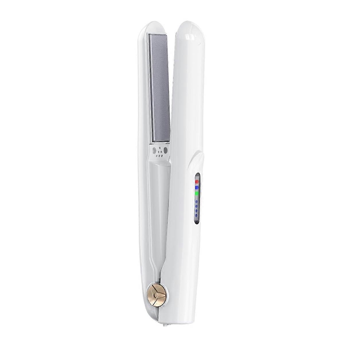 Cordless Hair Straightener and Curler Mini Cordless Portable Travel Straight Curl Support USB Charging