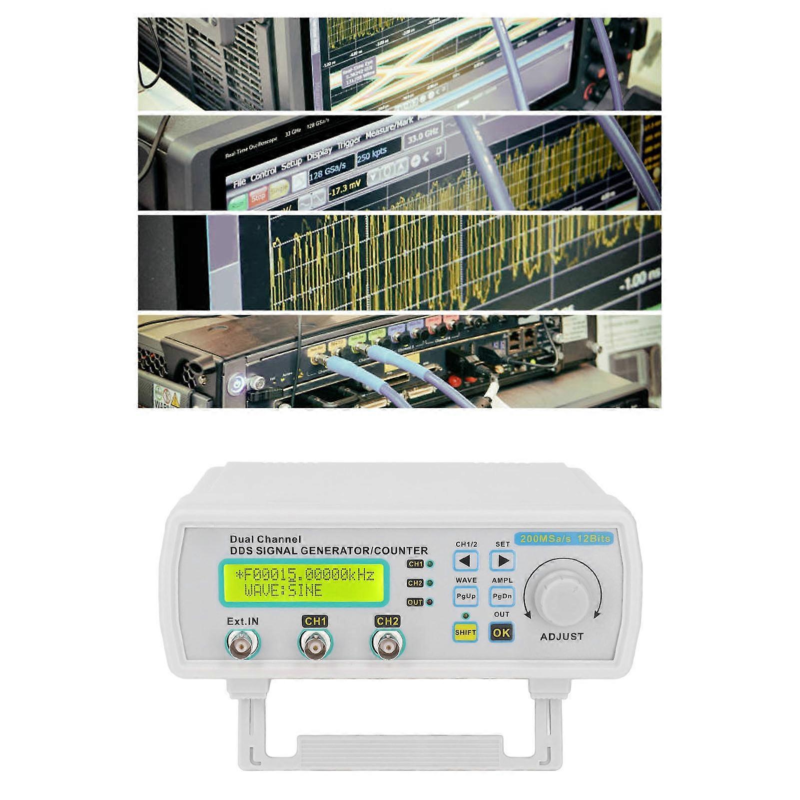 MHS5206A Dual Channel DDS Signal Generator 0-6MHz DC 5V EU Plug