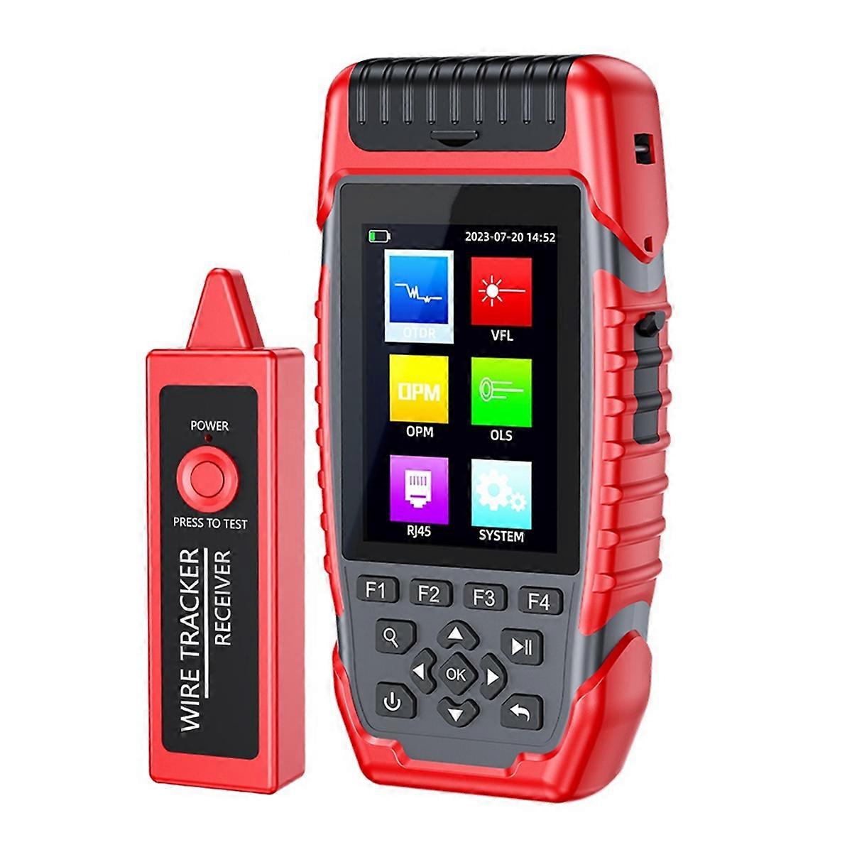 S-900D Mini OTDR fiberoptisk reflektometer 1310 / 1550nm -70-+8dBm 64km 24 / 22dB fiberoptisk tester effektmåler