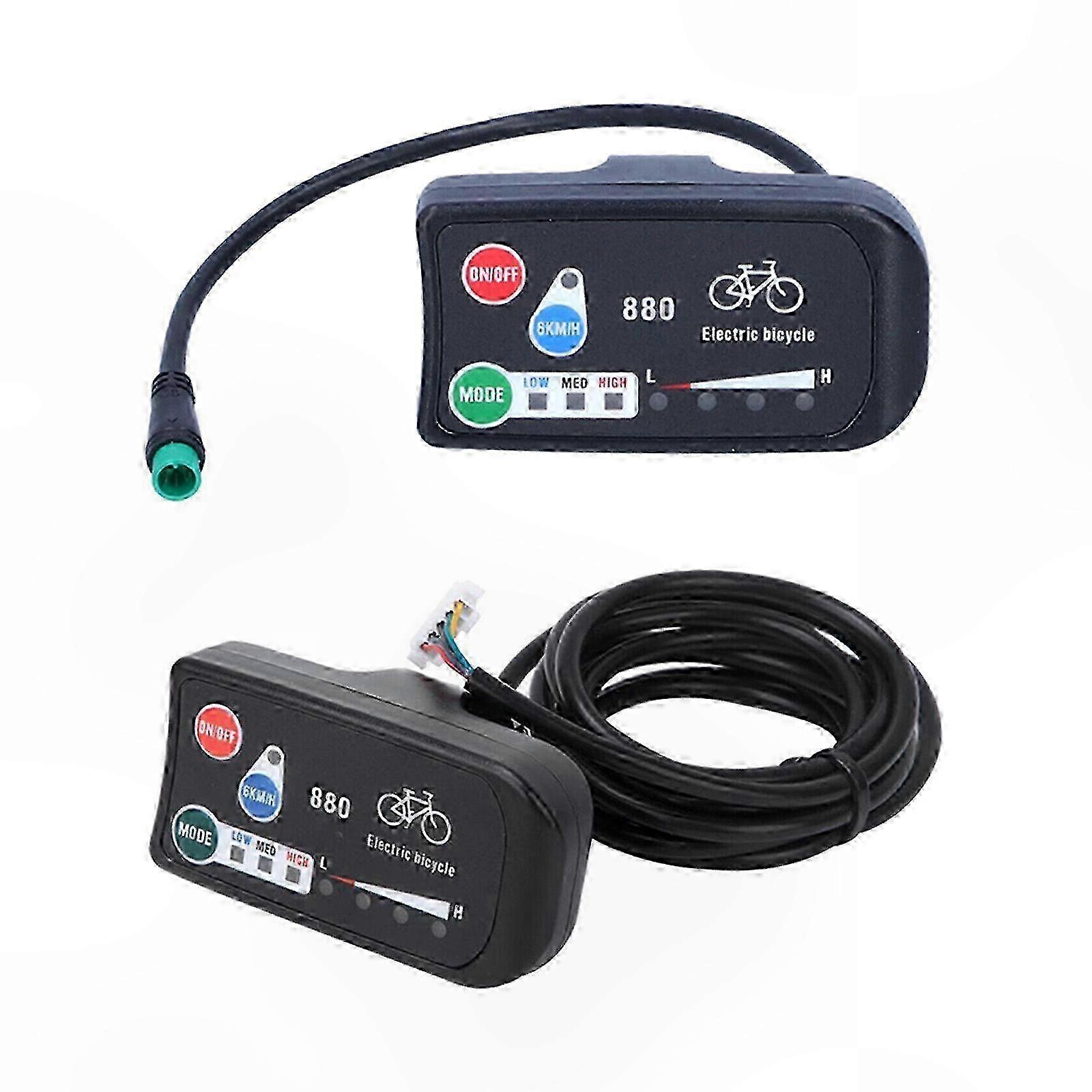 LCD Display Panel for Electric Bike Controller 880 Screen with LED Functionality