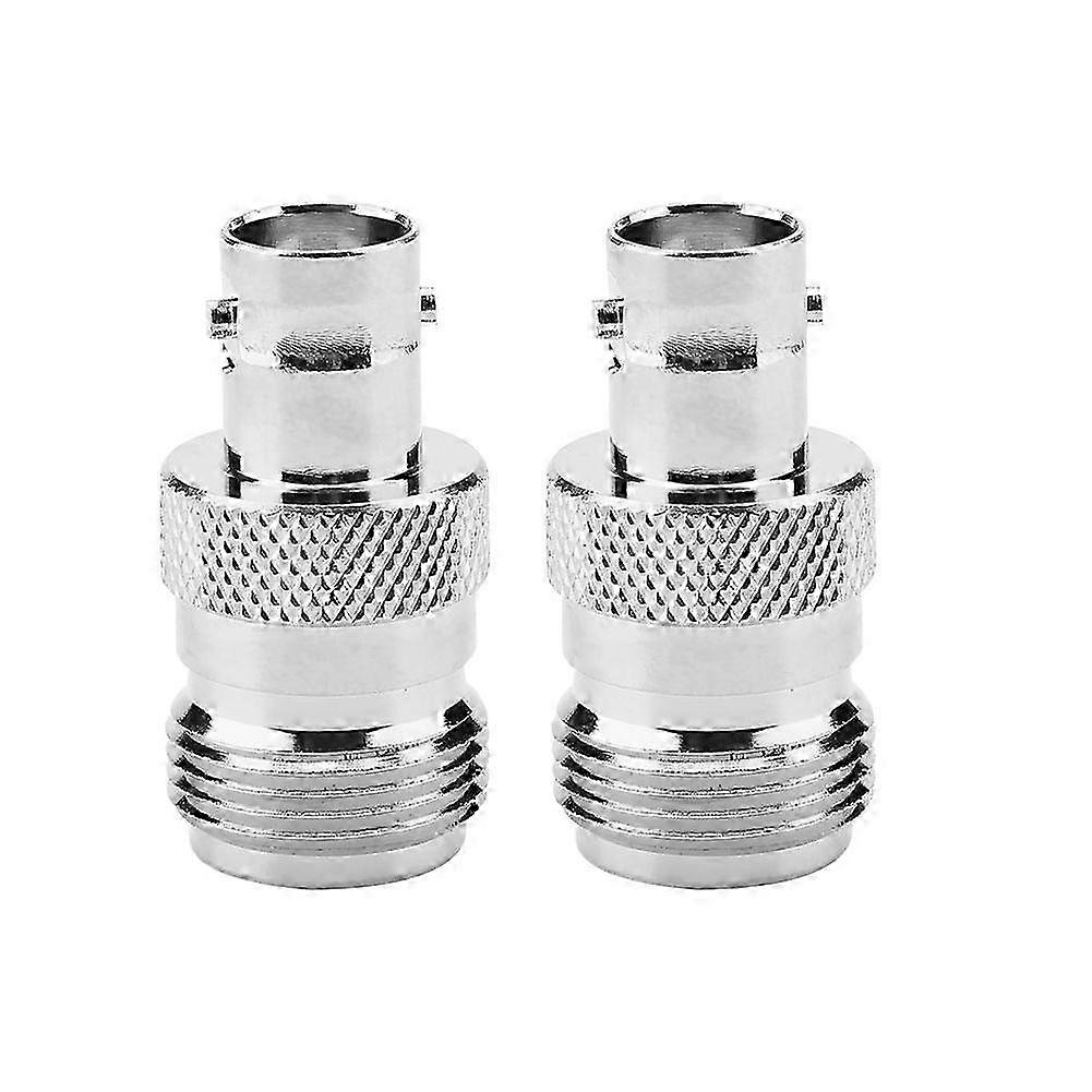 High quality 2pcs RF adapter N female external screw inner hole to BNC female