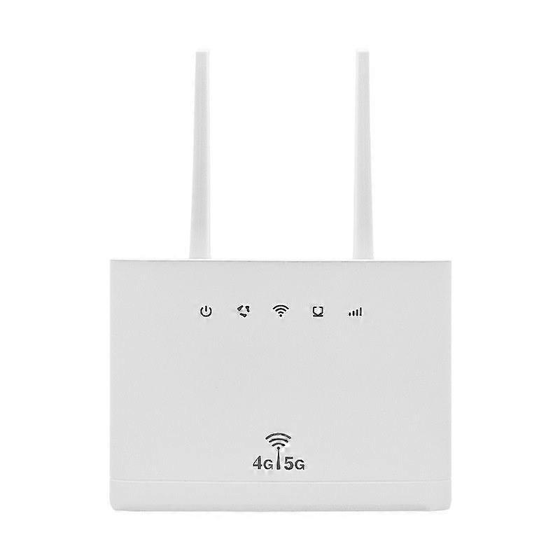 4G LTE Modem, ABS Stable Up to 300Mbps 100-240V 4G LTE CPE Router with SIM Card Slot for Europe (White)