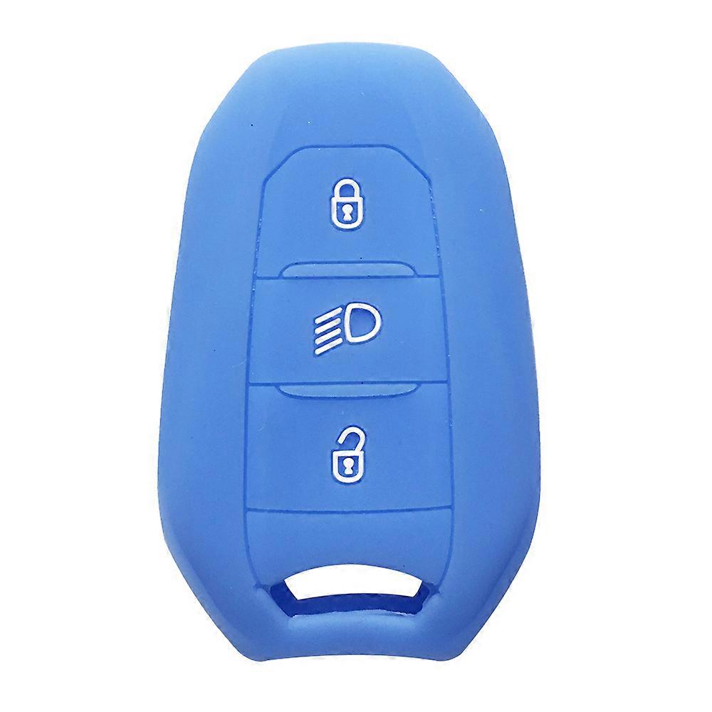 Shell Cover with Holder Car Key Case for 5008 DS5 DS6 for Peugeot 208 DS3 for Citroen C4 C5 X7 Silicone Rubber Smart Remote Control Cover~00939