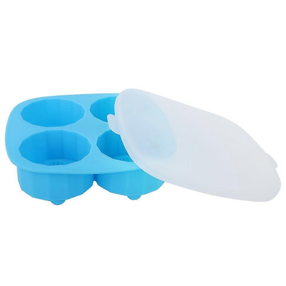 4-Grid Silicone Ice Cube Tray, Crocodile Pudding Mold, Wine Bar Decor