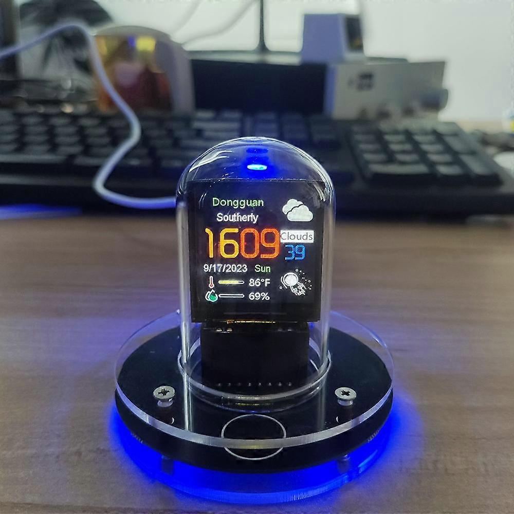 Smart WIFI Networked Nixie Tube Alarm Clock Desktop Dcor Christmas Gift
