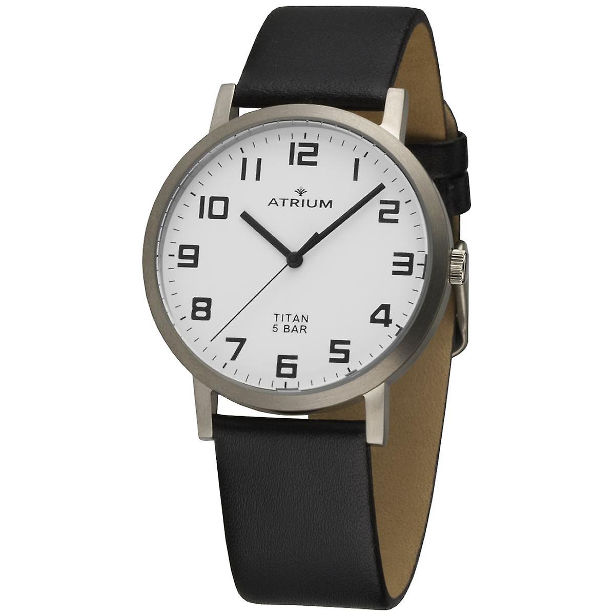 ATRIUM Women's Watch Wristwatch Titanium A41-10 Leather