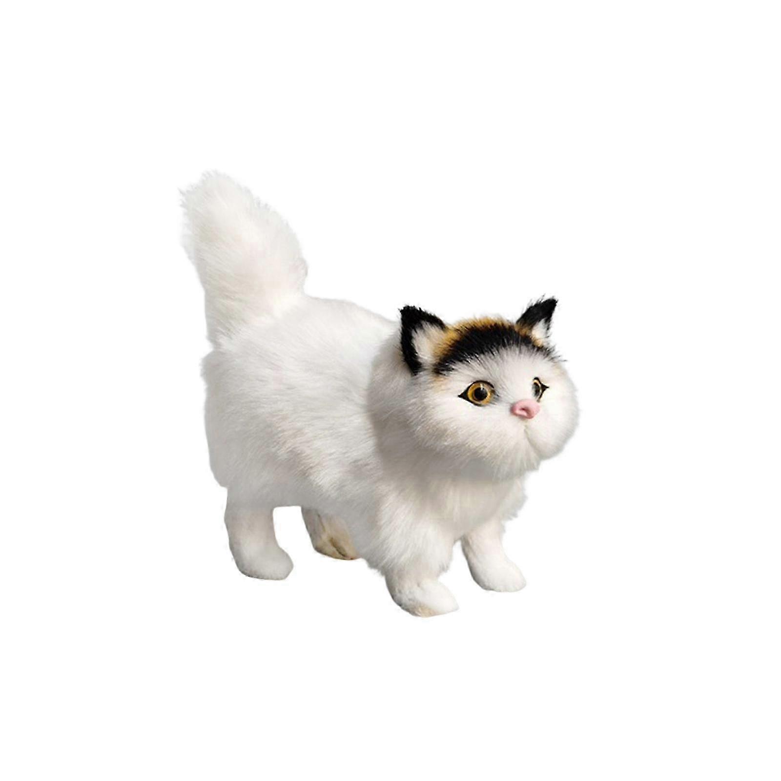 2025 2x Miniature Simulation Cat Figures Crafts