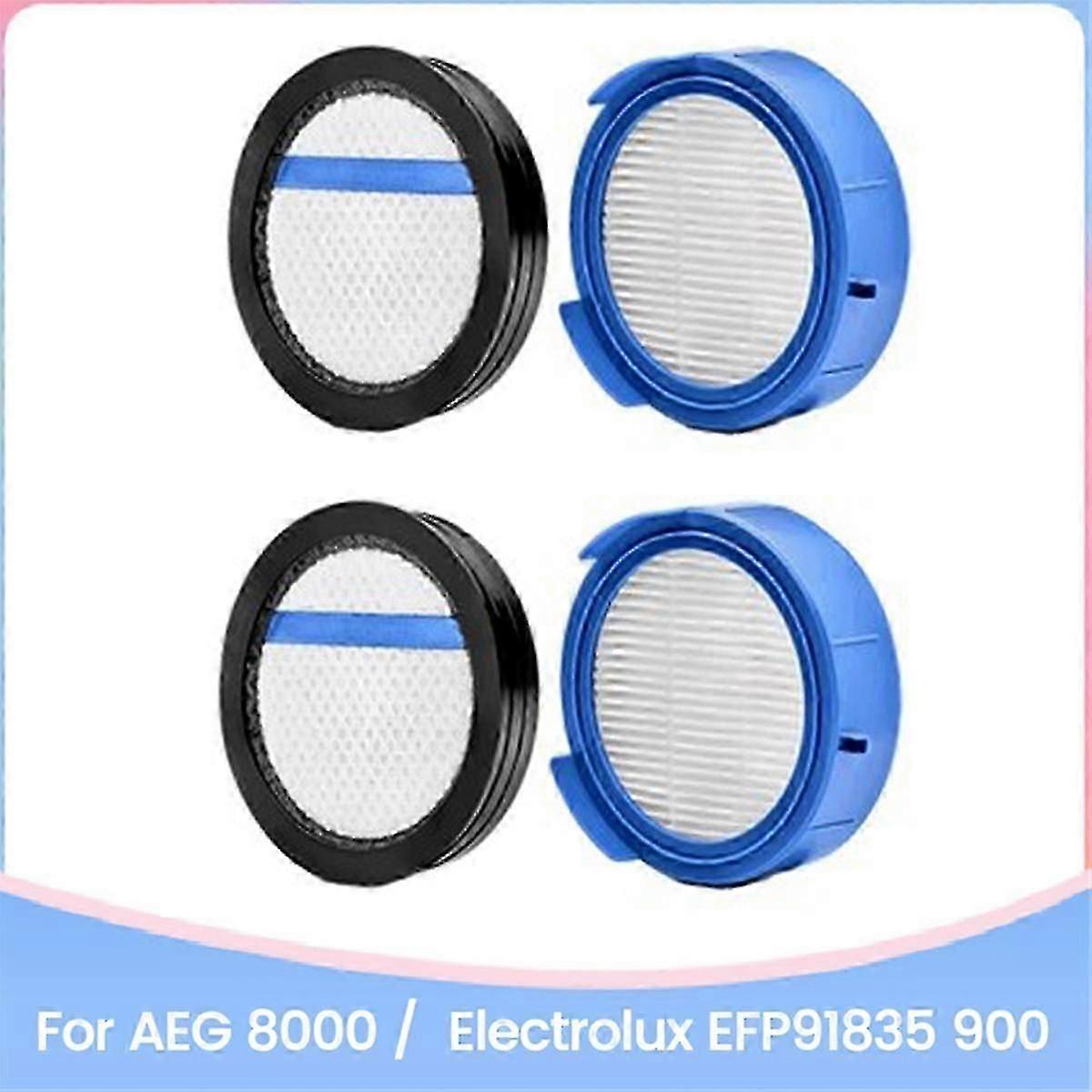 4-Piece Pre-Motor Filters for AEG 8000 and Electrolux EFP91835
