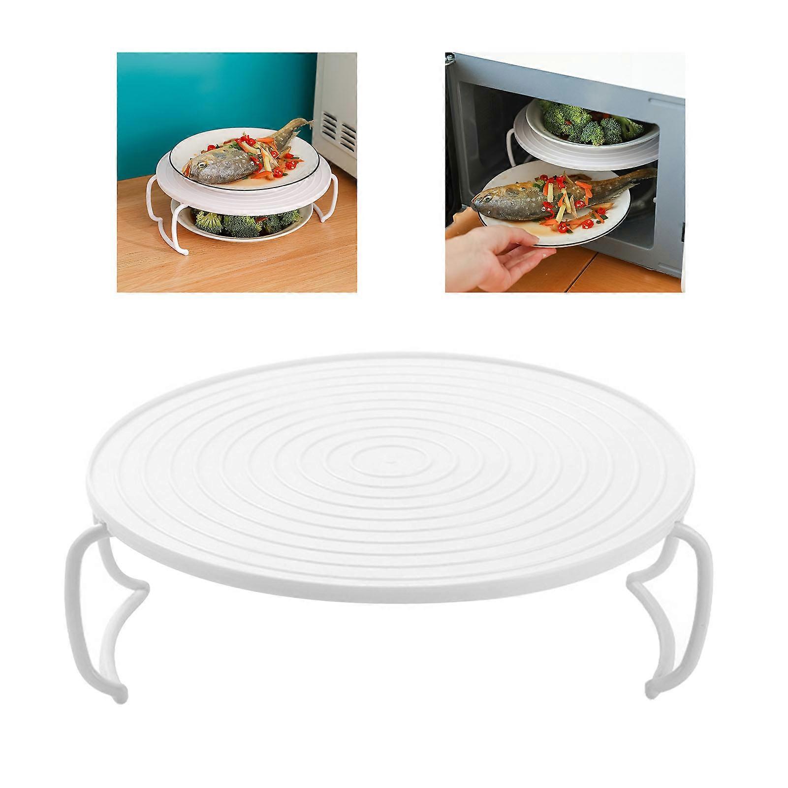 Multifunctional Round Microwave Heating Steaming Tray ABS 200g