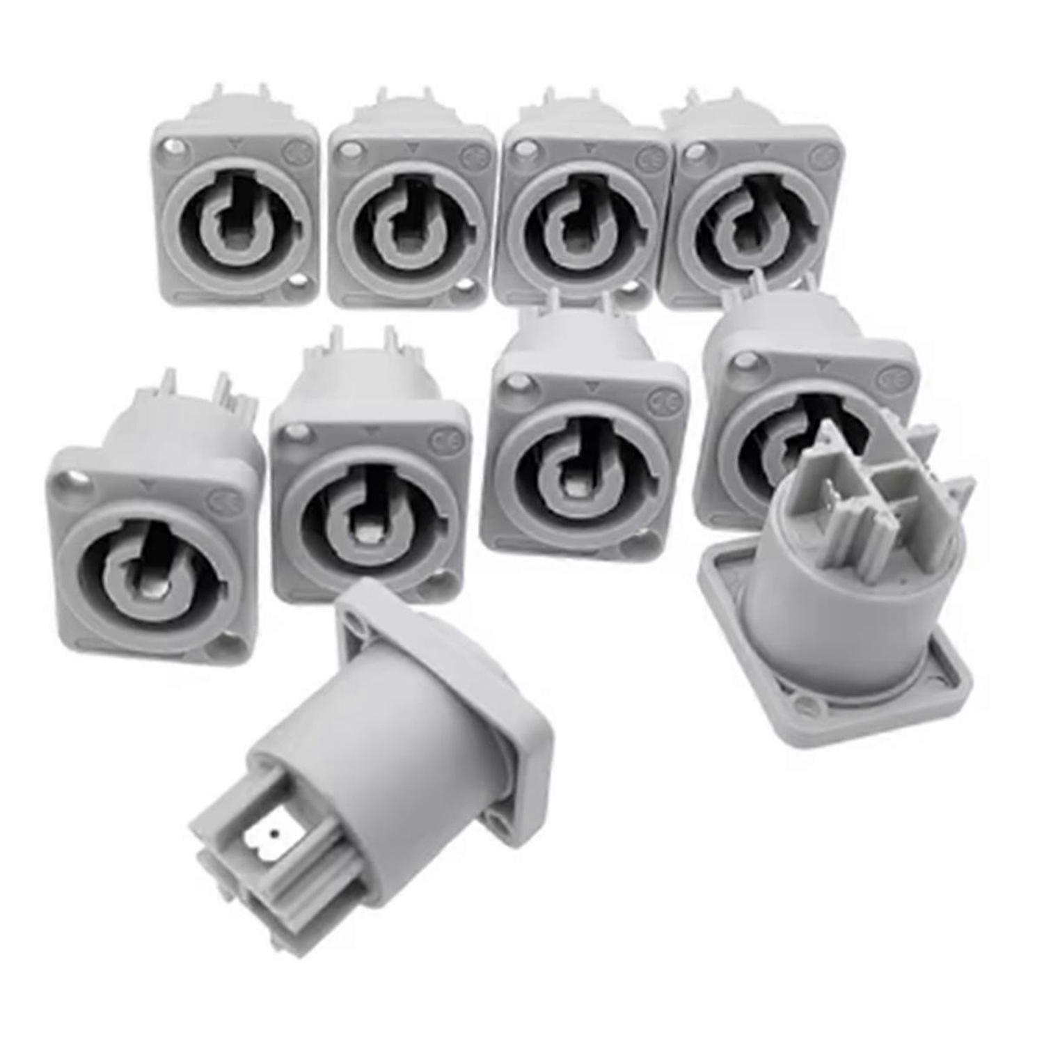 10PCS Power Speaker Panel Socket Power 20A 3-pin Socket,OutPut