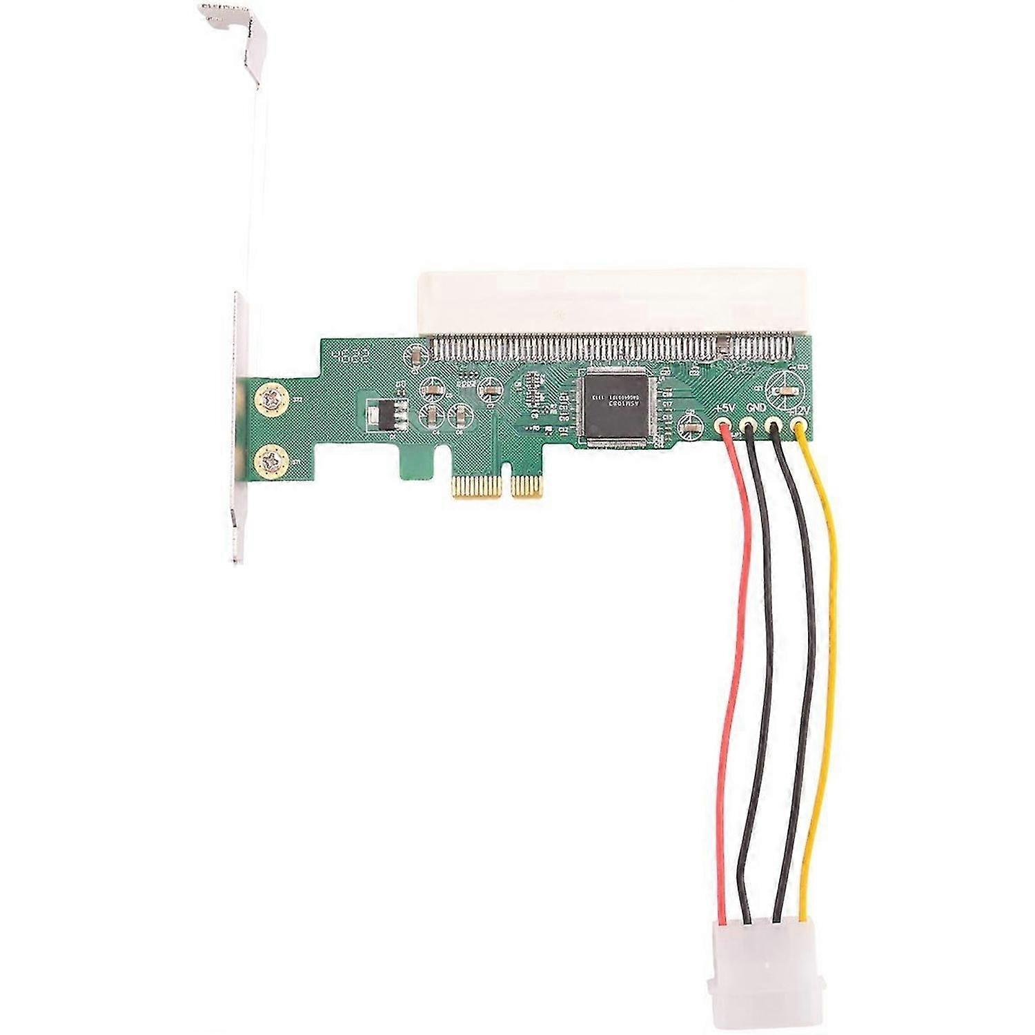 PCIE to PCI Adapter PCI Express X1 to PCI Expansion Card Riser Board ASM1083 Chipset with 4-Pin Powe