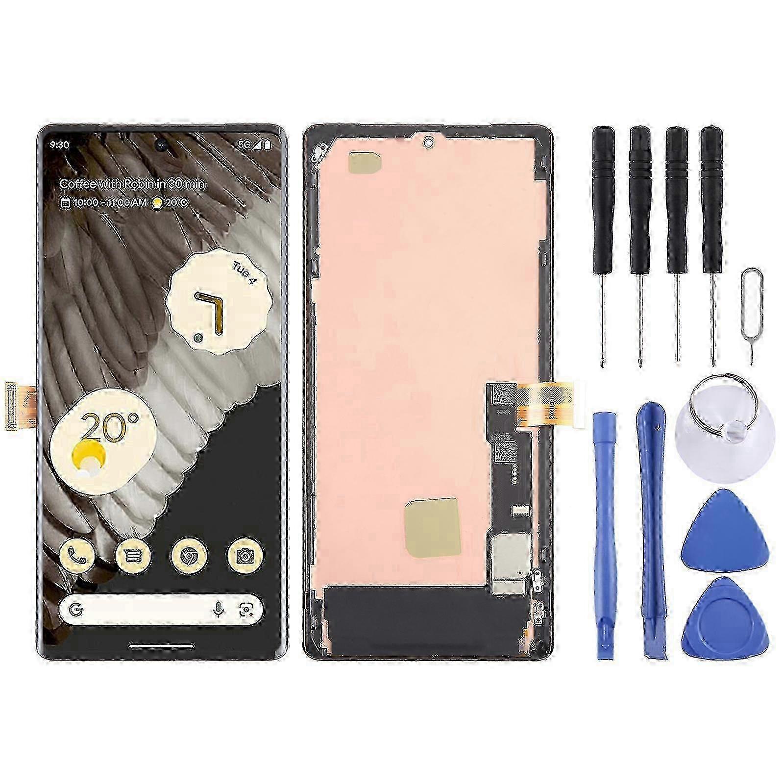 【New】 For Google Pixel 7 Pro GP4BC GE2AE OLED LCD Screen Digitizer Full Assembly with Frame SZRH A-C