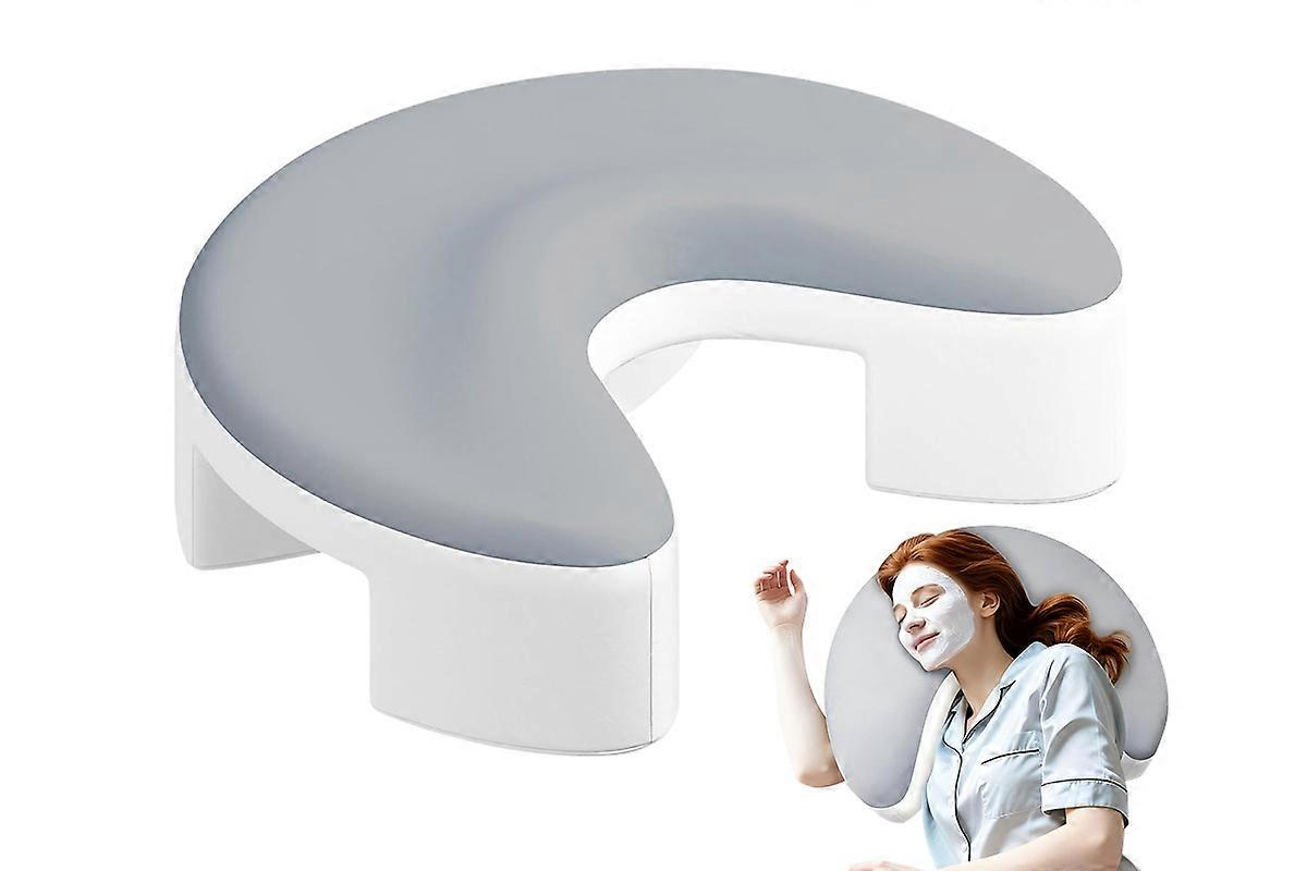 Ergonomic Side Sleeper Pillow with Arm Hole for Neck and Shoulder Support-Grey