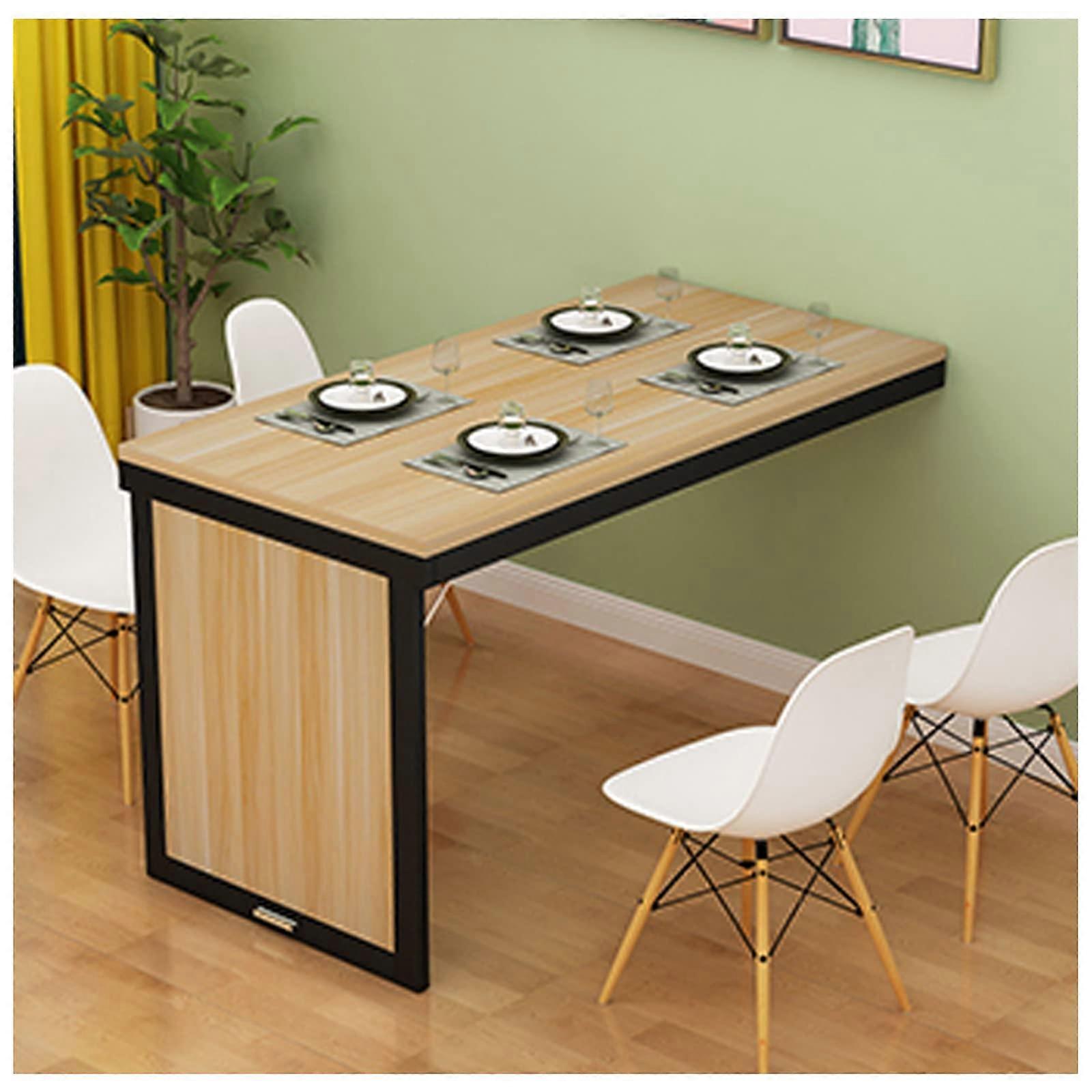 Foldable Wall Dining Table 80x40x75cm Space-Saving Design for Small Spaces, Easy Install, Perfect for Dining and Work
