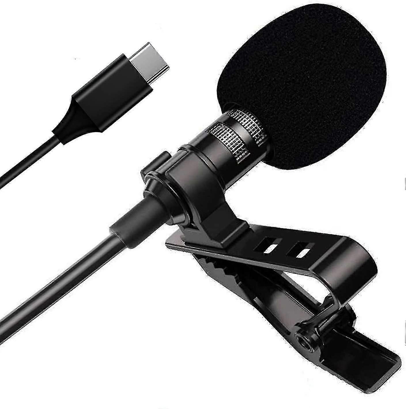 The Lavalier Mini Microphone For The Phone Professional Version Of Usb C Clip-on Lapel Microphone
