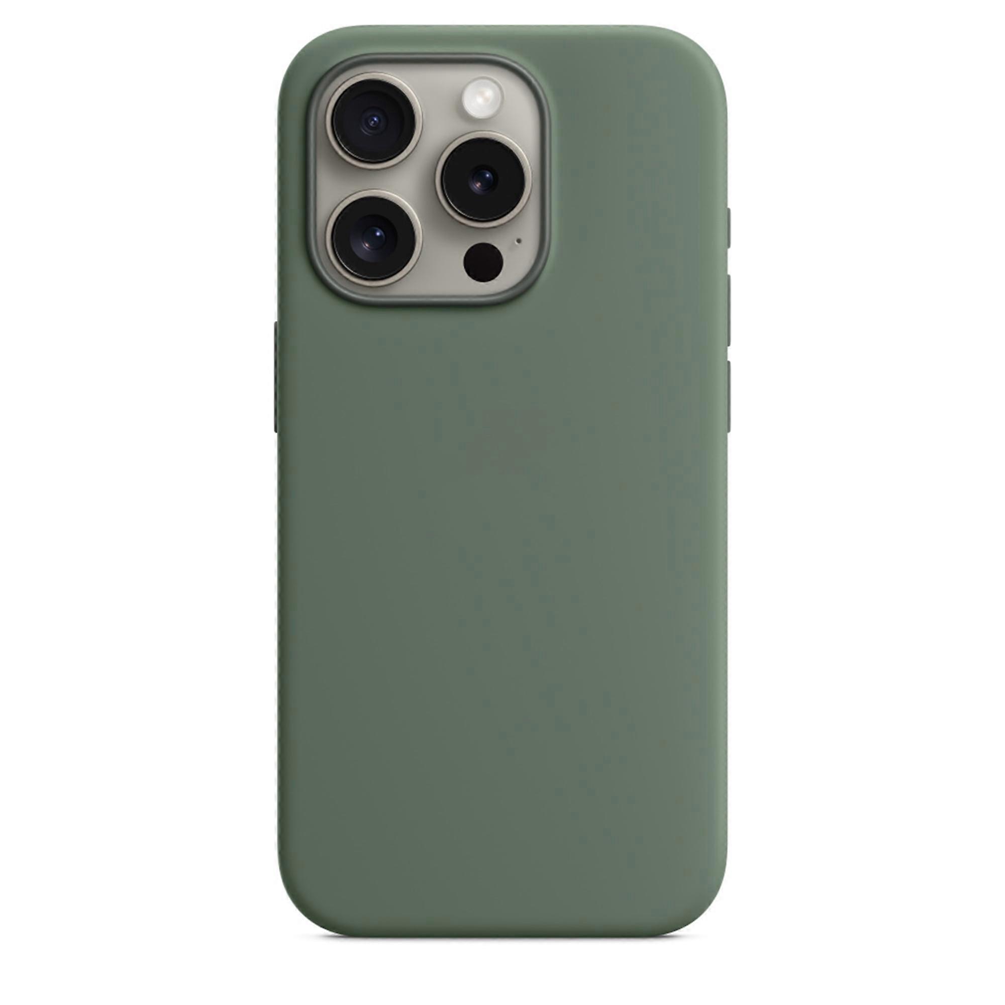 Compatible with iPhone 15 Pro Liquid Silicone Phone case with MagSafe Wireless fast charging 6.1-inch