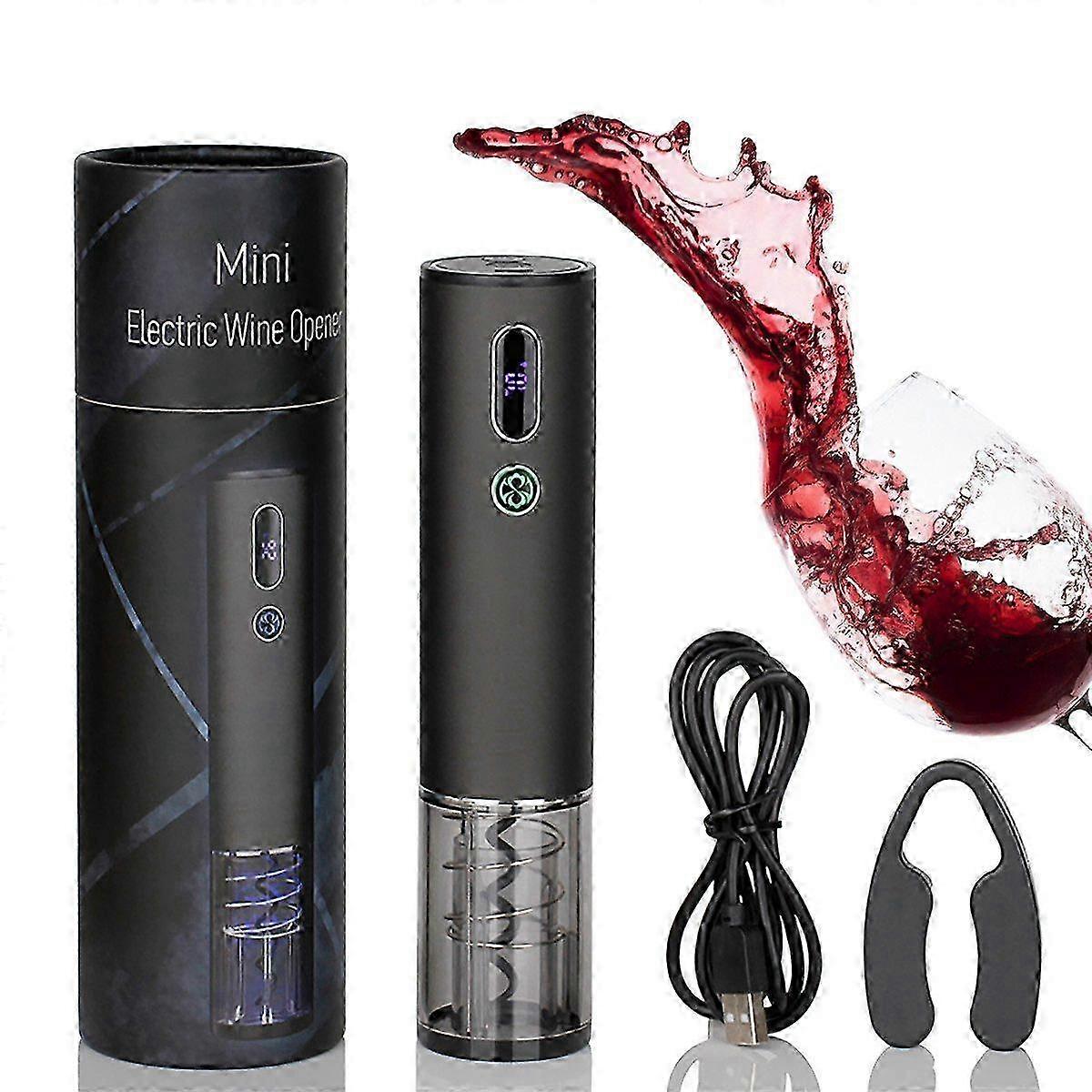 Electric Wine Bottle Opener with Touch-Sensitive Automatic Corkscrew for Quick and Smooth Opening