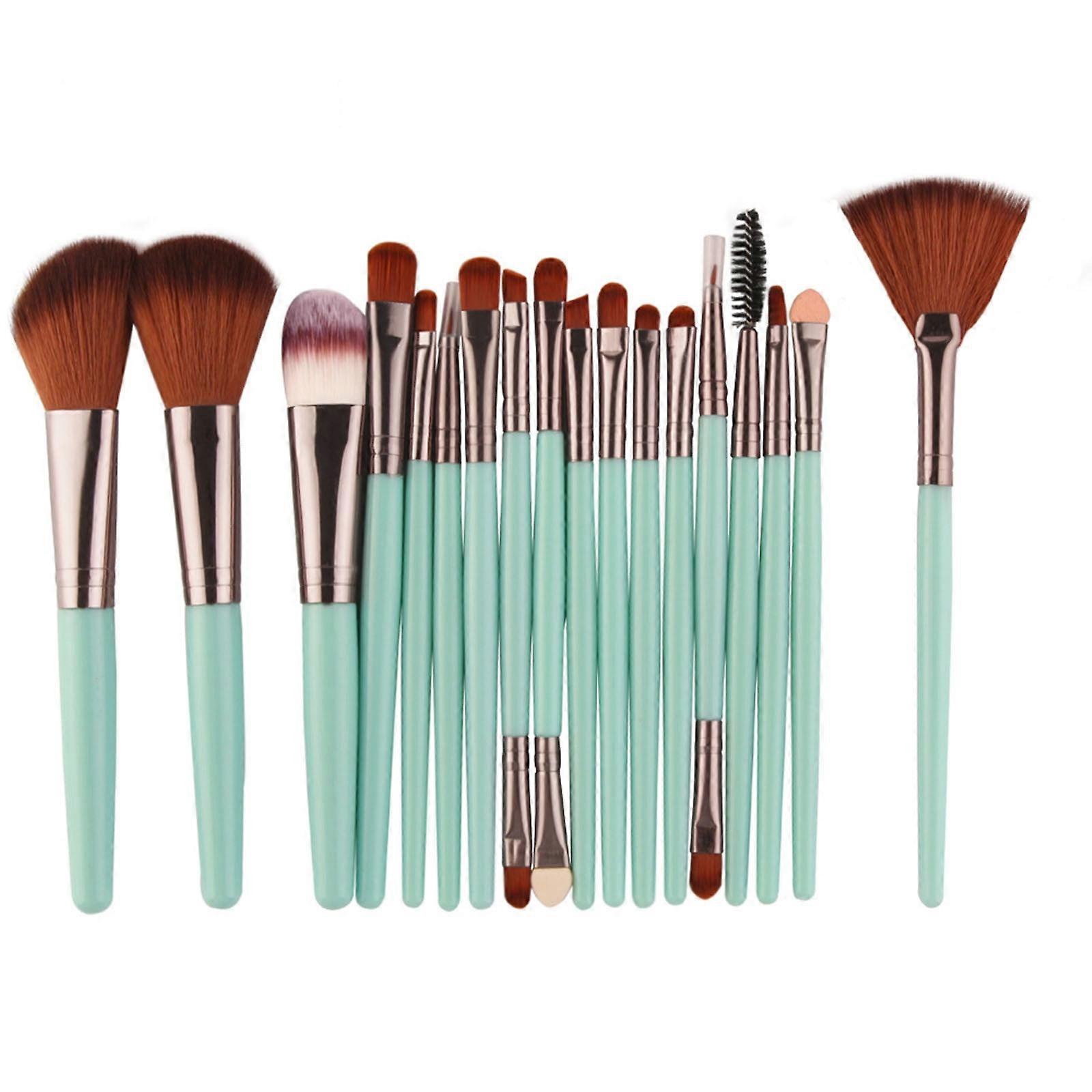 XUNRYAN 18 Pcs Makeup Brush Set Tools Make-up Toiletry Kit Wool Make Up Brush Set