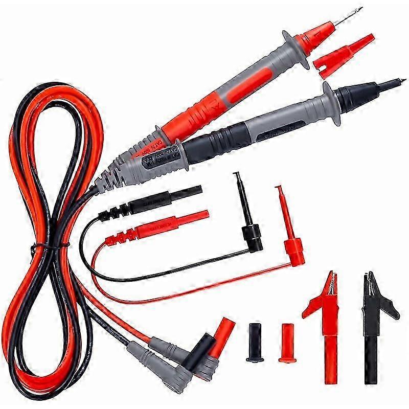 Multimeter Probes Soft Silicone Electrician Test Kit Cat III 1000V Test Leads with Crocodile Clips and Needle Probe 2025