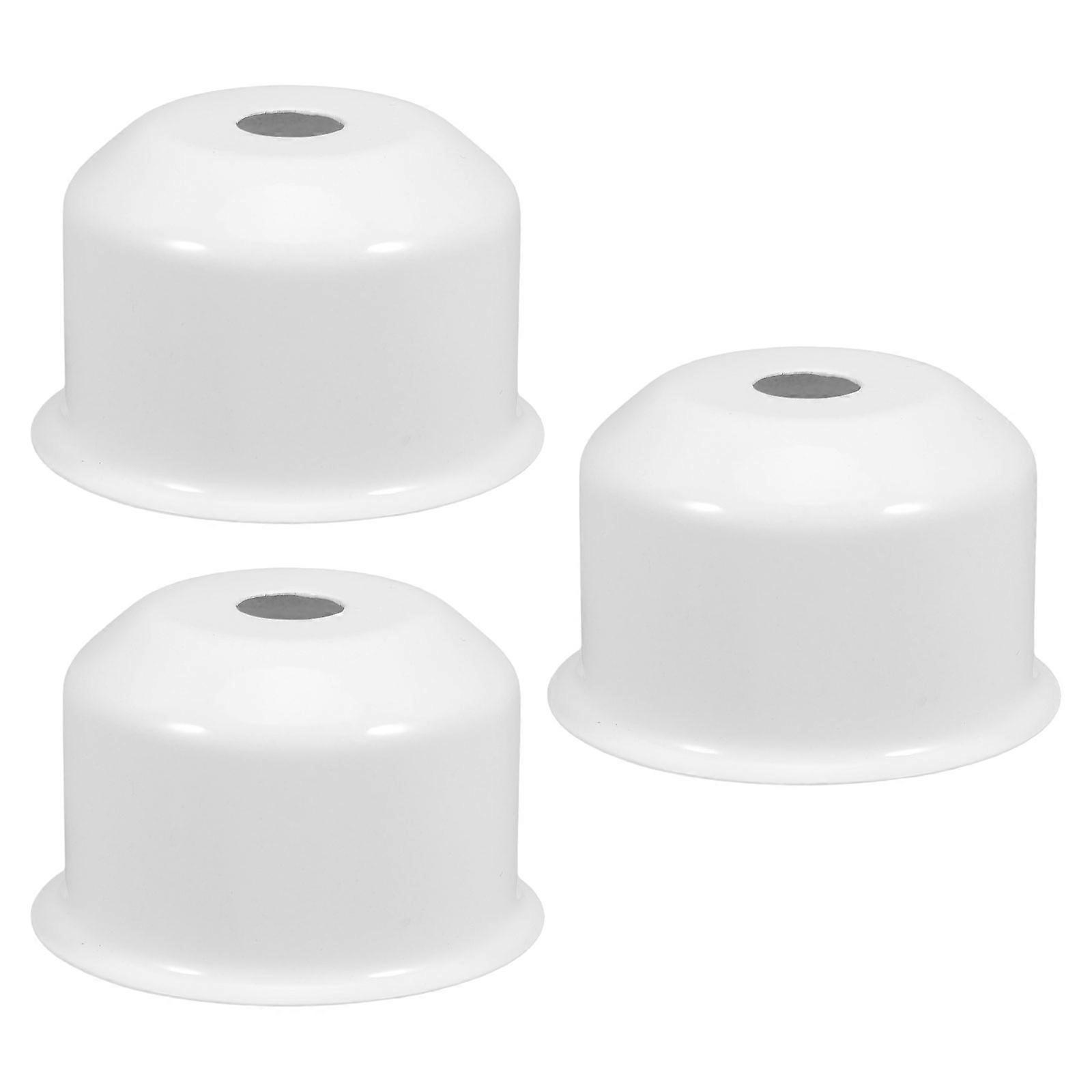 Modern Finials Lamp Cup for Decoration 12Pcs White Metal Set