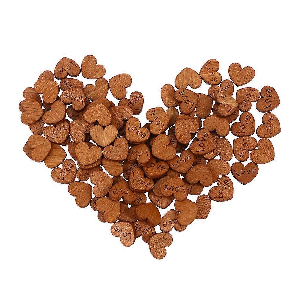Heart Shaped Buttons for Clothes Wooden Heart Buttons for Sewing 300Pcs
