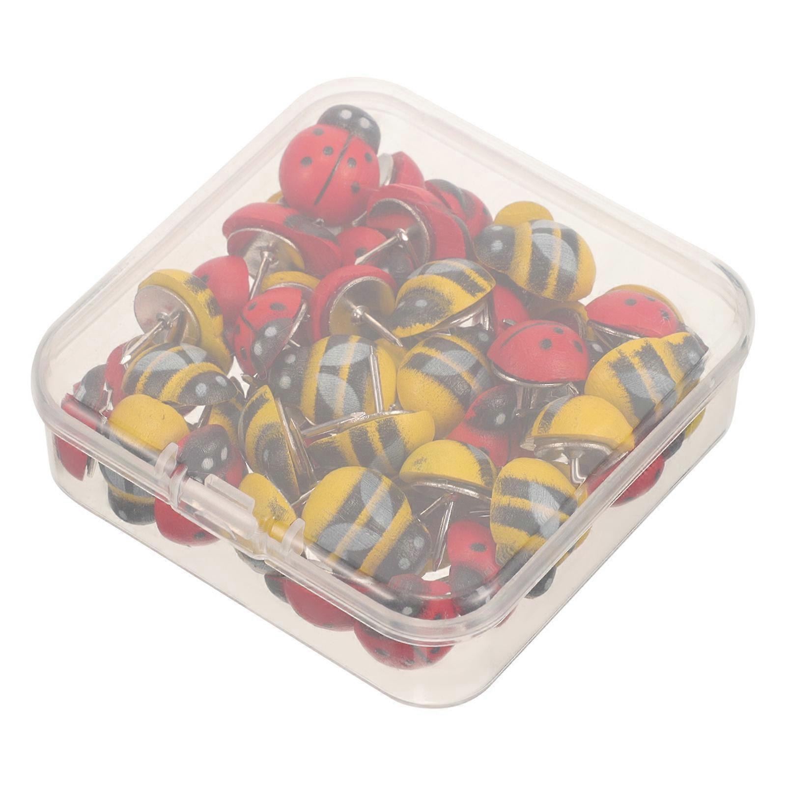 Multi-Function Thumbtacks Animal Shaped Pushpins for Fixation 100Pcs Set