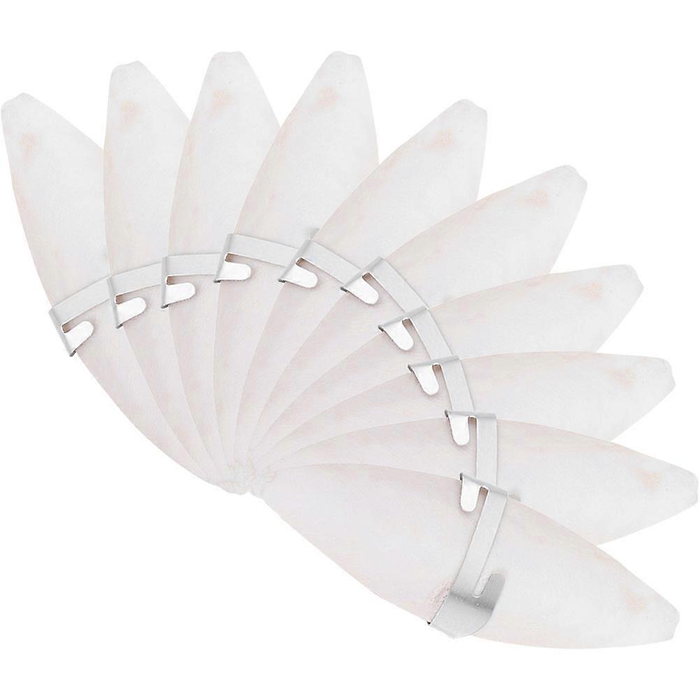 Parrot Chewing Toy Cuttlefish Bone Calcium Supplement White 10Pcs Pack