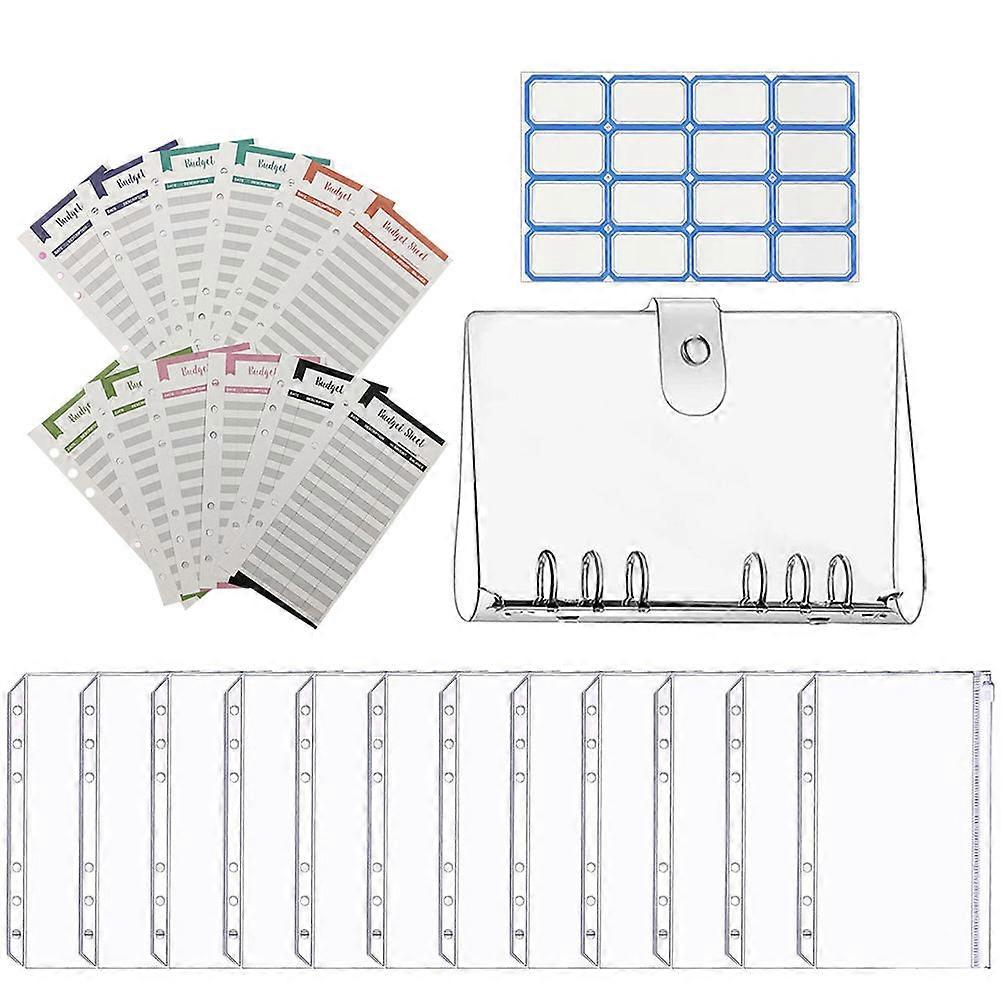 5Sets Budget Binder with Zipper Envelopes for Cash Budgeting
