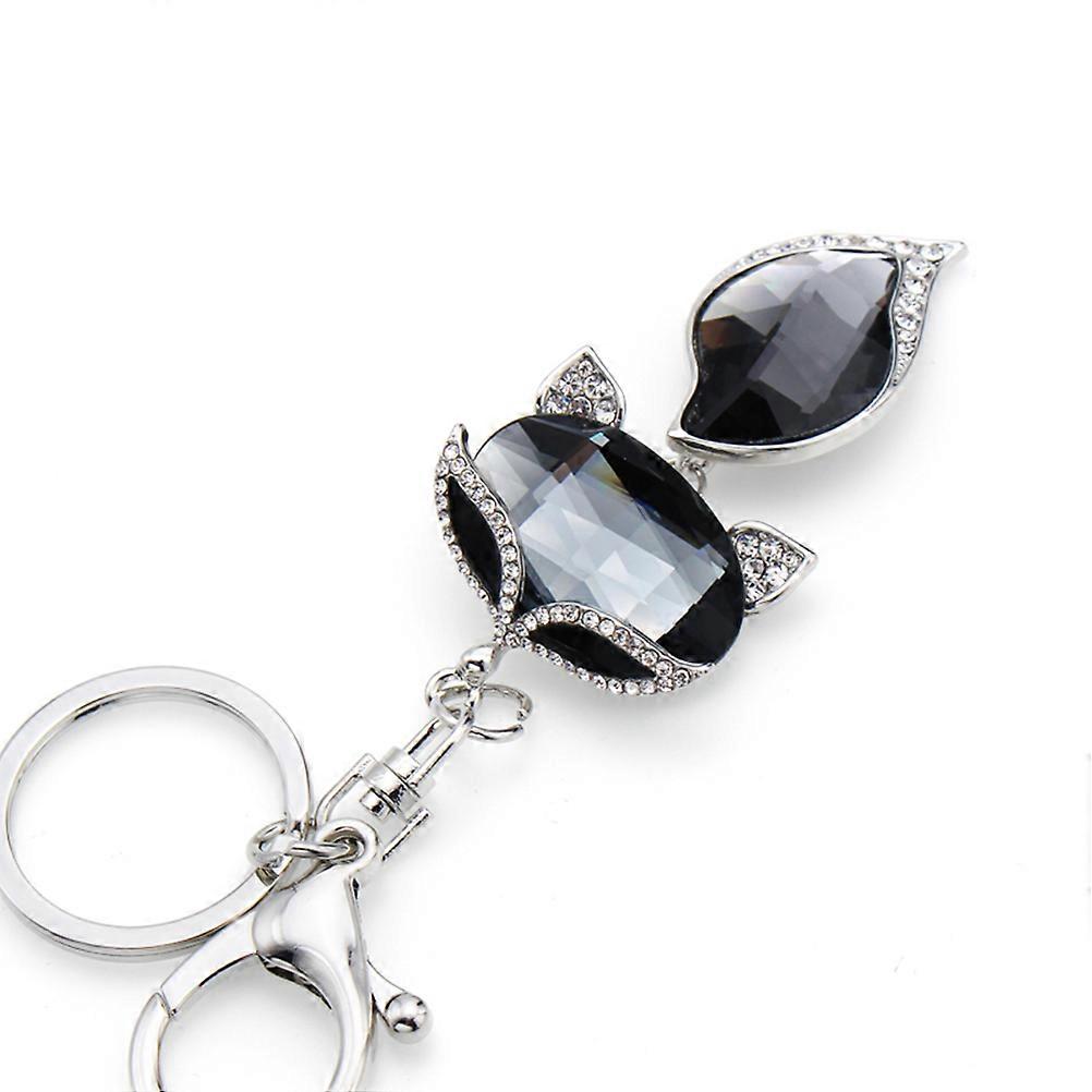 Pendant Keychain Rhinestone Alloy Keyring for Decoration 3Pcs Gift Decoration