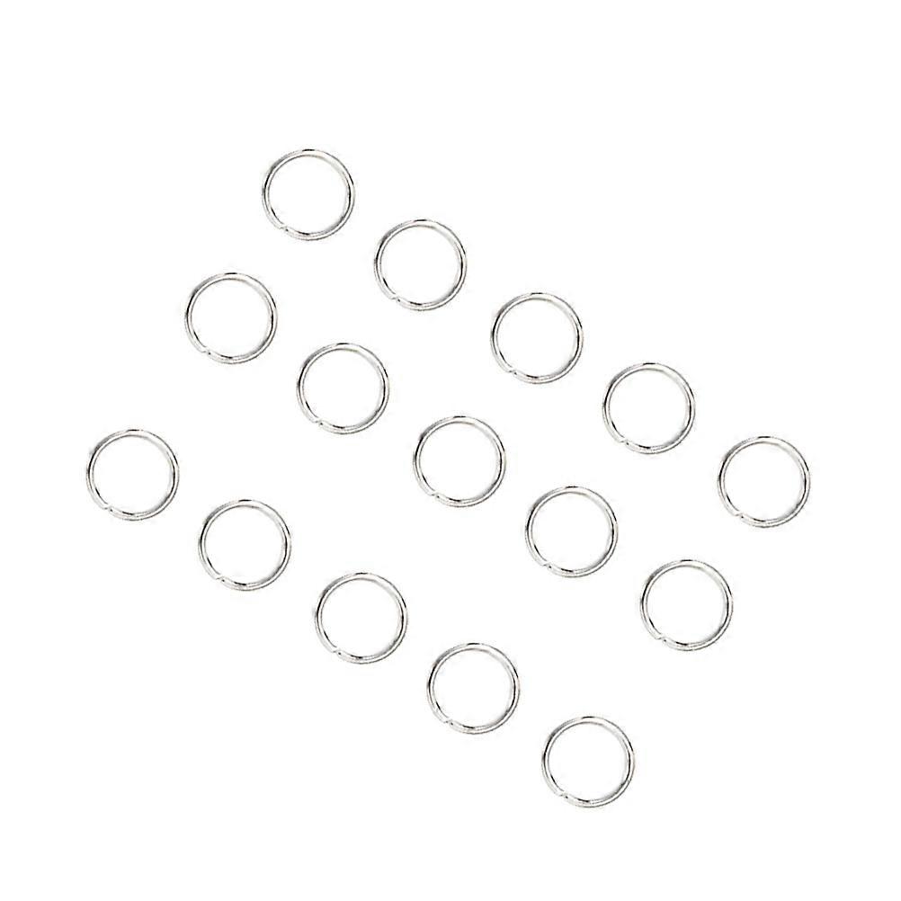 400Pcs Silver Key Chain Rings 10x10mm Linking Keys Craft Projects Durable Stainless Steel