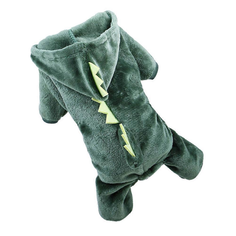 Pet Apparel Dog Outfit for Pet Use with Dinosaur Theme 2Pcs Clothes