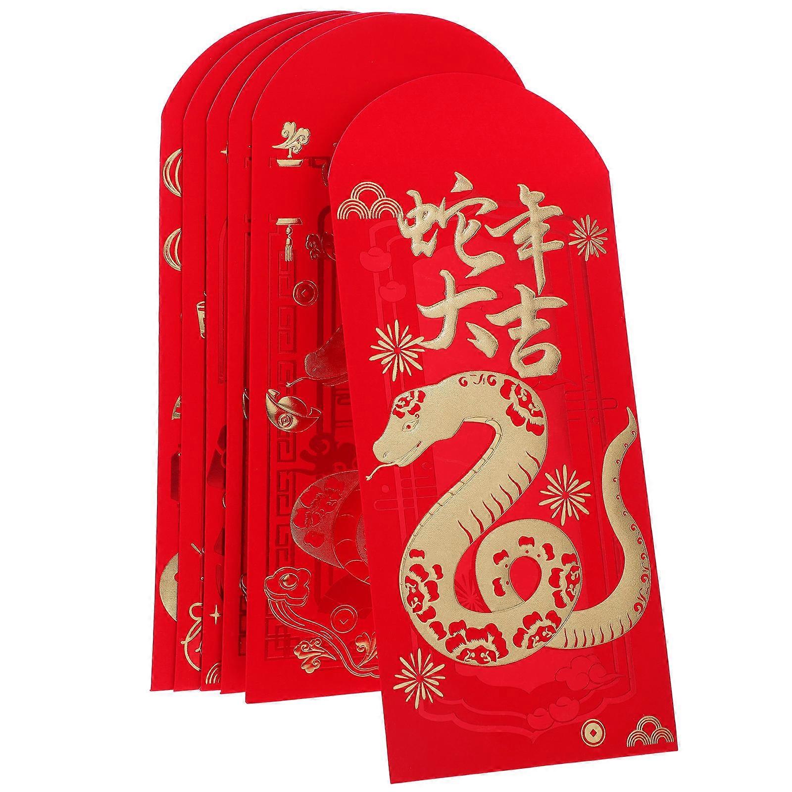 Traditional Red Packets Paper Envelopes for Storage 60Pcs Pack