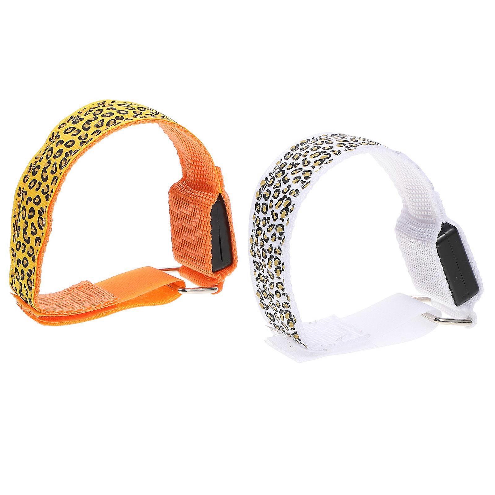 Glowing Armband for Running 8Pcs LED Night Light Safety Strap