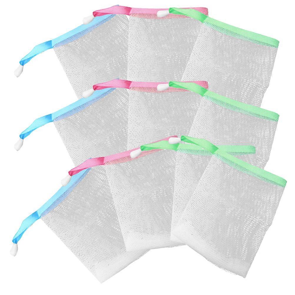 Body Cleaning Bag Soap Saver Mesh 20Pcs Multi Color Soap Bags