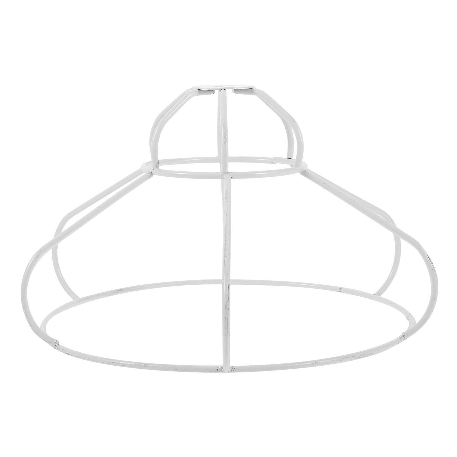 Iron Wire Lampshade Frame for DIY Lamp Shade Frame 2Pcs White Stable