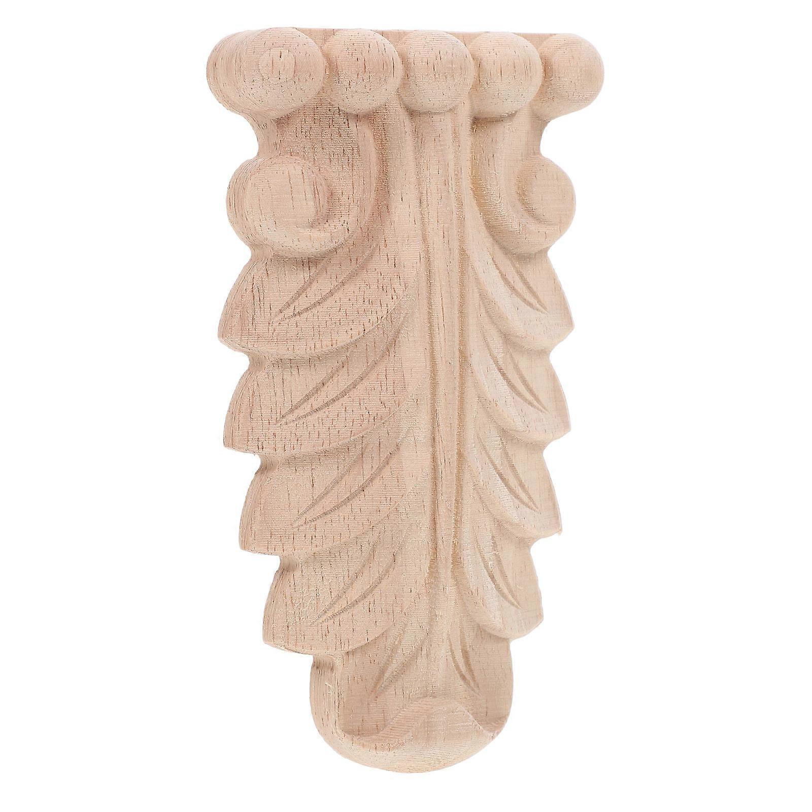Carved Wood Appliques for Furniture Decorative Corbel with 3Pcs Set