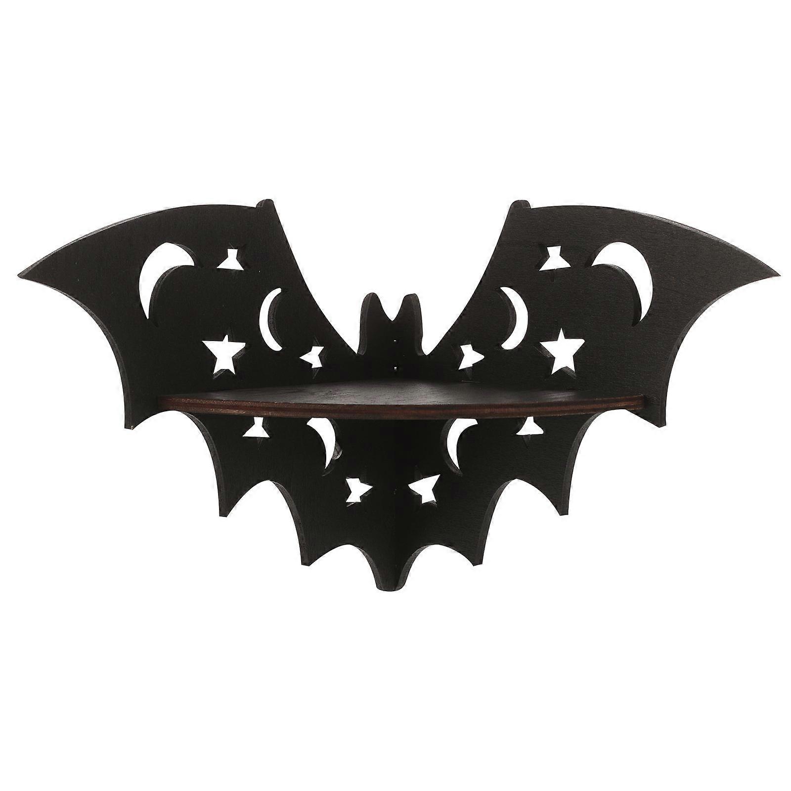 Bat Corner Shelf Wood Wall Storage Shelf for Storage 5Pcs