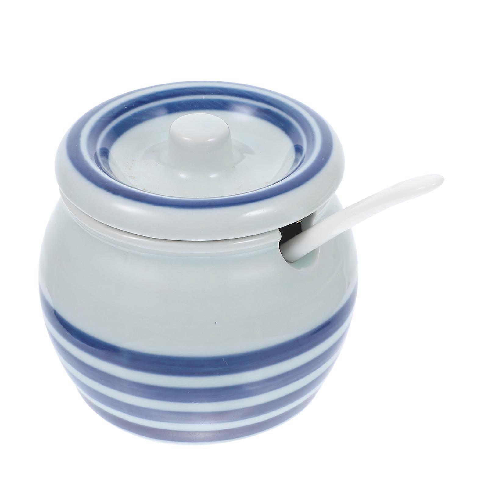 Japanese Style Spice Container 5Pcs Delicate Spice Jar For Kitchen And Dining .5X7CM Storage