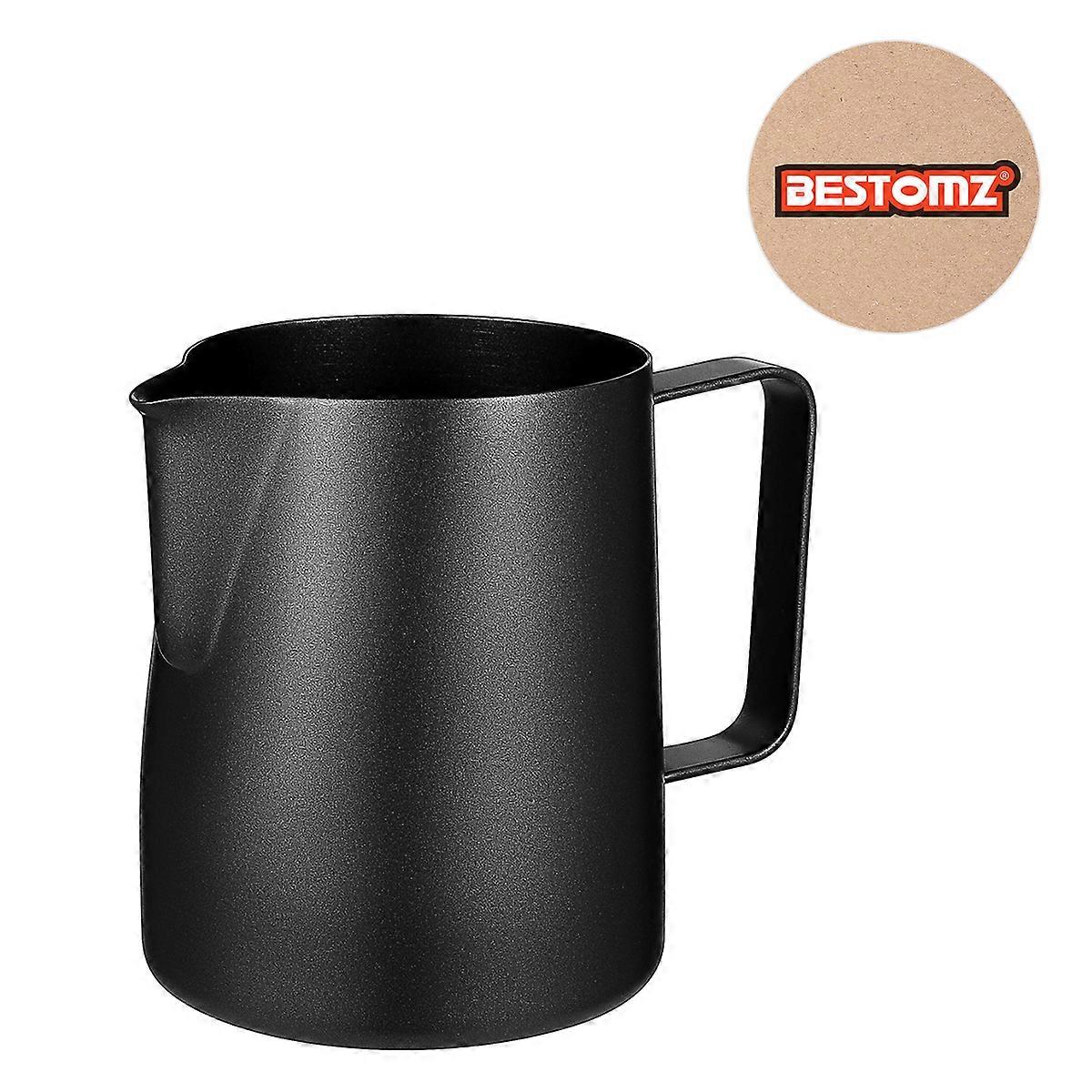 Espresso Frother Cup Stainless Steel Frothing Cup Fine Workmanship Material 7.3 x 9 Cm 1Set