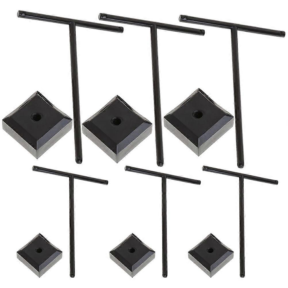 30Pcs Acrylic Earring Display Holder for Home Use Black Stand